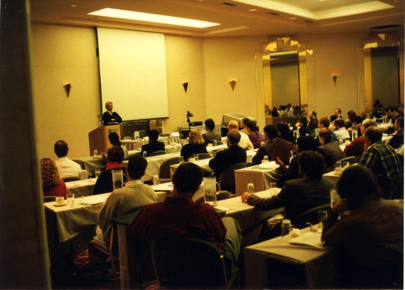Photo of Jim Hollan giving talk