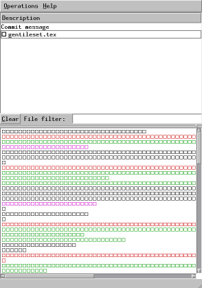 picture of hgct lossage on Debian testing